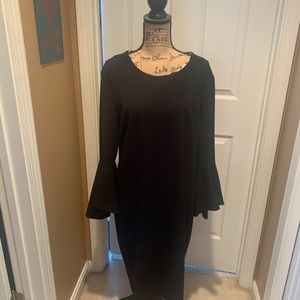 Liz Claiborne bell sleeve cocktail dress